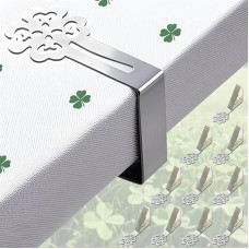 Staltiesės klipai storiems lauko stalams Laimingasis dobilas Pikniko staltiesės laikiklis klipas Vidinis sunkiųjų pajėgų nerūdijančio plieno dangtelis, skirtas vakarėlių vestuvėms Namų restoranas Stovyklavimas