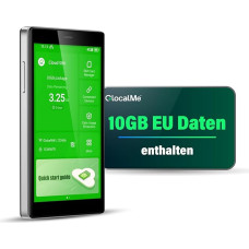 GlocalMe G4Pro 4G LTE Mobile WLAN Router, No SIM Required, 2.4GHz/5GHz WiFi Hotspot, with 10GB EU Data, 3900 mAh 12 Hours, Coverage of Over 200 Countries, Portable WiFi for On the Go, Business Trip