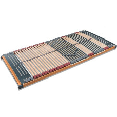 FMP Matratzenmanufaktur 7 zones Slatted frame Rhodos NV 44 strips Trio rubber caps, middle belt, crossbars 100% beech solid Slatted frames in various sizes