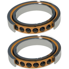 VDOQTLJT 1 Paar 7009AC P4 HQ1 45x75x1 6 7009 Schrägkugellager Spindel Lager ABEC-7 SI3N4 Keramik Ball