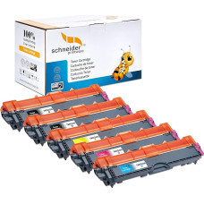 5 didelio našumo tonerio kasetės, atitinkančios ISO standartą 19798 2 900 puslapių juodos spalvos 2 600 puslapių spalvotos, skirtos Brother HL-3142cw HL-3152cdw HL-3172cdw HL-3172cdw MFC-9332cdw MFC-9142cdn MFC-9342cdw