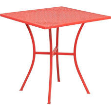 Flash Furniture Oia Commercial Grade Steel Patio Table 28
