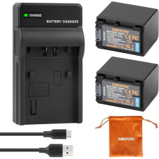 Shentec 7,4 V 2600 mAh ličio jonų NP-FV50 NP-FV50 akumuliatorius + įkroviklis, skirtas 