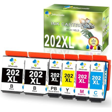 Jettruemedia 202XL Ink Cartridge Compatible with Epson 202XL 202 XL Compatible with Epson Expression Premium XP-6100 XP-6105 XP-6000 XP-6005 XP 6000 XP 6005 Printers