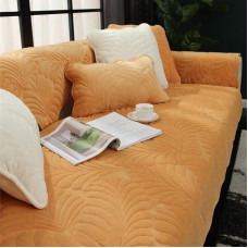 YSZBD Sofos apsauga Neslystanti kampinė sofos danga L/U formos sofos antklodės, skirtos sofos sėdynėms Metamas pledas Sofos danga 3-vietė 2-vietė sofa Apsauga šuniui, oranžinė 90 x 160 cm