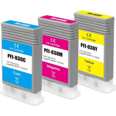 Yongairuink PFI-030 PFI030 suderinama PFI 030 rašalo kasetė CAN imagePROGRAF TA20 TA30 su pigmentiniu rašalu (1 žydras, 1 purpurinis, 1 geltonas)