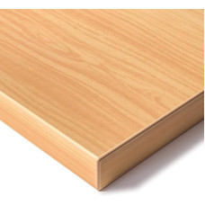 E.For.U® Table Top 160 x 80 cm, Desk Top 25 mm Sturdy, Made in Europe, Perfect for Height-Adjustable Desks, Dining Table (Beech)