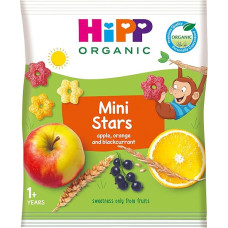 HiPP Organic for Children Nibble Products Nibble Stars with Apple, Orange and Currant