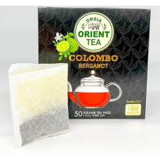 Orient Tea, Bergamot Tea (Tea Bag), 100% Pure Natural Hand-Picked Tea, No Additives, Black Tea (Large Bag, 50 Pieces)