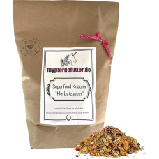 mypferdefutter Autumn Herbs for Horses 100% Natural PUR - Horse Herbs Free from Additives - Natural Preparation for Winter - Supports Coat Change (1000 g)