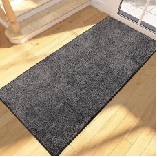 FCSDETAIL Dirt Trapper Mat Indoor Long 60 x 150 cm, Non-Slip Washable Door Mat, Absorbent Door Mat, Floor Mat Runner Rug for Dog, Entrance, Hallway, Kitchens, Corridor