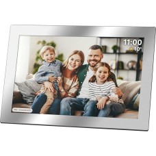 Kruger&Matz FRAMEO Digital Photo Frame 1280 x 800 px 10.1 Inch Wi-Fi MicroSD Video Timer Weather Mirror Frame KM1101