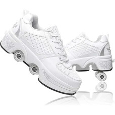 Riedlentės Riedlentės batai berniukams Mergaitės Riedlentės batai Riedlentės batai Lauko ištraukiami 4 ratai Riedlentės sportbačiai Batai su ratukais vyrams ir moterims