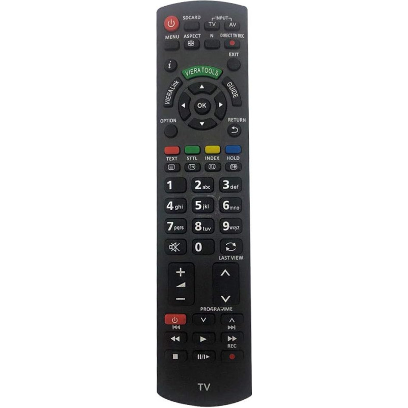 Riry Panasonic N2QAYB000487 Replacement Remote Control for Panasonic Viera LED/LCD/3D TV N2QAYB000752 N2QAYB000428 N2QAYB000715 N2QAYB000830 - No Setup Required