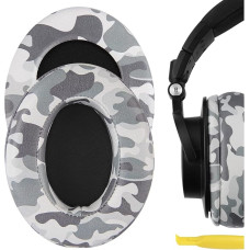 Geekria QuickFit Protein Leather Replacement Ear Pads for ATH M50X, M50XBT, M50XBT2, M50, M40X, M30, M20, M10 Headphones Ear Pads Headset Ear Cups Repair Parts (Camo)