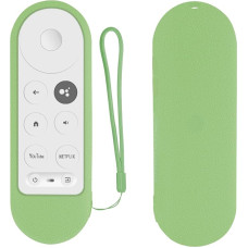 G9N9N Voice Remote Control Replacement for 2020 Google Chromecast 4K Snow GA0140 GA01919 GA01920 GA01923 with Bright Green Remote Control Case