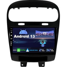 SXAUTO Android 13 Car Radio for Fiat Freemont Dodge Journey Leap (2012-2020) - Built-in CarPlay / Android Car - Reversing Camera Free - 2G + 32G - Steering Wheel Control DAB Fast Boot - 2 DIN IPS 9