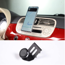 YANER Aluminium Alloy Mobile Phone Holder Car Centre Console Ventilation Grille Mobile Phone Holder Trim for 500 2010 2011 2012 2013 2014 2015