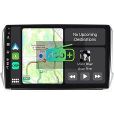 YUNTX [DAB-4G+64G] Android 12 Car Radio for Peugeot 2008 208 (2012-2018)-[Integrated DAB+/CarPlay/Android Auto/DSP/GPS]-10.1 Inch IPS Touch Screen Free MIC + Camera USB/MirrorLink/Bluetooth 5.0