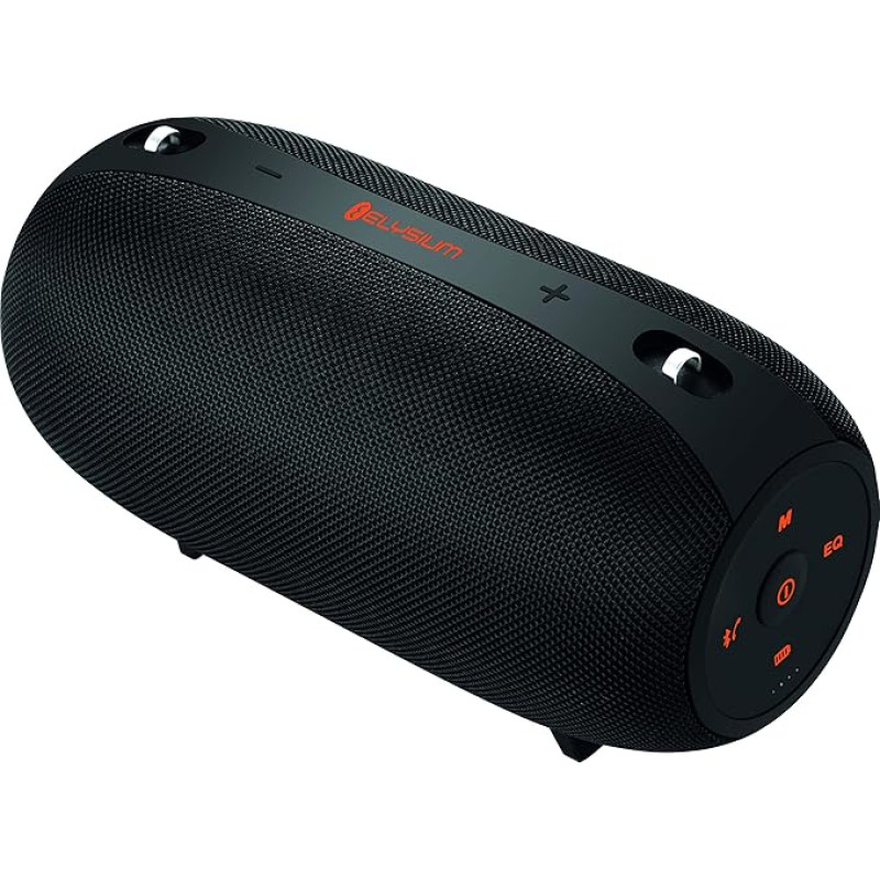 ECG BTS X1 Black Bluetooth Speaker - USB; Micro SD Card; FM Radio; Power Bank; MP3, WMA, APE, FLAC; Play Time: 12 Hours; Hands-Free; Water Resistant; AUX Input Black