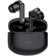 Bluetooth In-Ear Headphones, Wireless, Noise Cancelling Headphones, Active Noise Cancelling, 320 mAh Charging Station, IPX4 Waterproof, Suitable for Samsung and iPhone, Black