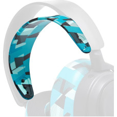 WC -StirnbandZ Arctis Nova - Improved Silicone Headband for Arctis Nova Headsets by Wicked Cushions - Improved Flexibility, Comfort and Style with Matching Ear Pad Designs | Cyan Prism