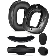 A40 TR Mod Kit - defean Replacement Ear Pads and Headband Compatible with Astro Gaming A40 TR Headset Ear Pads High Density Noise Cancelling Foam Extra Thickness (Black Protein)