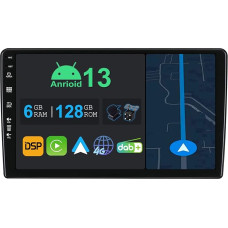 YUNTX 9 Inch Android 13 Car Radio with Sat Nav for Citroen Berlingo 2008-2019 | Octa Core | 6GB 128GB | Built-in 4G LTE | CarPlay & Android Car | DSP | DAB | QLED | Dual Band WiFi