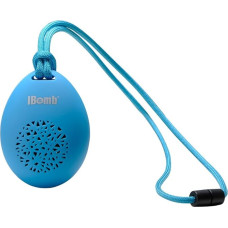 IBomb S300-BL Cobble drahtloser Bluetooth-Lautsprecher mit integriertem Mikrofon und Selfie-Kamera blau