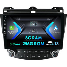 MISONDA [8G+256G] 10 Inch IPS Android Car Radio for Honda Accord/Euro 2003-2008 | Camera-Free [CarPlay/Android Car/DSP/Built-in GPS] | Steering Wheel Control WiFi DAB BT5.0 Mirrorlink RDS