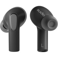 Sudio E3 Black, In-Ear, True Wireless, Splash Proof, IPX4, Bluetooth v5.3, USB-C, 6 Hours Playtime