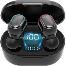 ZTUTB Bluetooth Headphones, 2023 Wireless In-Ear Headphones Bluetooth with Mic, 25 Hours Battery Life, Hi-Fi Stereo, Button Control, LED Display, IP7 Waterproof, Bluetooth Earphones, Black11