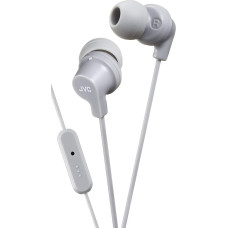 JVC HA-FR15-H-E In-Ear Kopfhörer mit Fernbedienung und Mikrofon, Grau (grau)