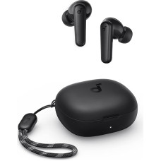 soundcore by Anker P20i Kabellose Bluetooth Kopfhörer in-Ear, 10mm Treiber, Anpassbarer EQ, 30 Std. Spielzeit, IPX5 wasserfest, 2 Mikros mit KI, einzeln verwendbar (Schwarz) (Generalüberholt)