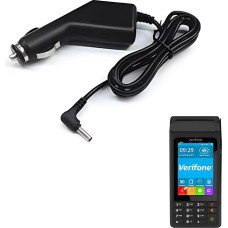 Black Cigarette Lighter Power Supply for CB Verifone V240M Bank Payment Terminal