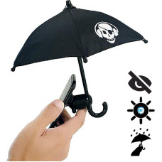 VIVOUNITY Mobile Phone Umbrella Suction Cup Stand - Universal Adjustable Pig Phone Stand Sun Visor Sunshade Sun Protection with Suction Cup Mount Phone Holder