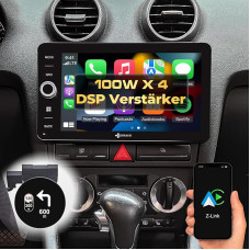 DYNAVIN Android Car Radio Sat Nav for Audi A3 S3, 9 Inch Radio with Wireless Carplay and Android Car, Head-up Display, Includes DAB+: D9-A3 Premium Flex