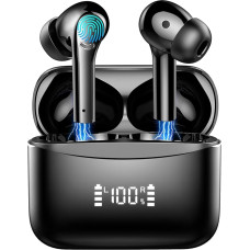 Bluetooth Headphones, Wireless Bluetooth 5.3 2024 In-Ear Headphones with 4 ENC Microphones, 42 Hours Playtime, USB-C Charging Case, Wireless Headphones Noise Cancelling Earbuds, IPX7 Earphones