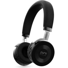 Puro Sound Labs JuniorJam Plus Volume Limiting Headphones for Kids, Safe Audio Protection for Hearing - Adjustable Bluetooth Headphones for Tablets, Smartphones, PCs (Black)