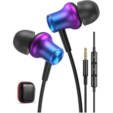 3.5mm Earphones with Mic for Samsung M13 A13 A52s A22 A23 A12 A32 S10 Magnetic In-Ear Headphones for Galaxy A04s A03 M33 M23 S9 OPPO A54 A16S Oneplus Nord CE 2 Moto E20