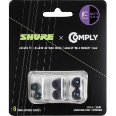 Shure EACYPF-6KIT Comply P-Serie schwarzer Schaumstoff, Kit, 6 Pack