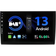 SXAUTO – [Built-in DAB] Android 13 Car Radio for Fiat Bravo (2006-2012) - CarPlay Android Car - Camera + Mic - 4G + 64G - 360-CAM Steering Wheel Control WiFi Bluetooth Fast Boot - 2 DIN IPS 9 Inch