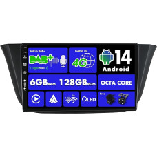 SXAUTO Android 13 - Built-in 4G LTE & DAB - 6G + 128G - Car Radio for Iveco Daily VI (2014-2021) - Dual Band WiFi - CarPlay Android Car - Camera + Mic - Steering Wheel Control - QLED 9 Inch 2 DIN