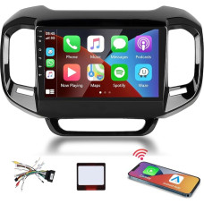 Podofo Carplay Car Radio for Fiat Toro 2016-2019, 9 Inch Touchscreen Car Radio 2G + 64G with Wireless Carplay Android Car, Bluetooth/GPS/WiFi/FM/RDS/SWC/HiFi/USB+Reversing Camera