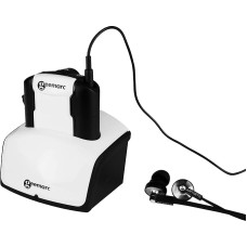 Geemarc OPTICLIP CL7350 Amplified Wireless Television Headphones with Microphone and Optical Connection (up to 125 dB) - Tone and Balance Control