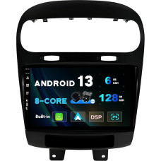 SXAUTO - 6G + 128G - Android 13 IPS Car Radio for Fiat Freemont Dodge Journey Leap (2012-2020) - Built-in Carplay/Android Car/DSP - Camera + MIC - DAB Steering Wheel Control Fast Boot 360-CAM 2 DIN 9