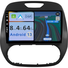 YUNTX [4GB+64GB] Android 12 Car Radio for Renault Kaptur Captur (2014-2019)-2 Din [Integrated Wireless CarPlay/Android Car/DSP/GPS] IPS 2.5D 9 Inch Camera + MIC-DAB/Steering Wheel Control ung/3600 Camera/MirrorLink