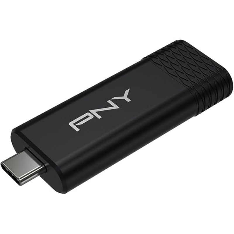 2 TB PNY Pro Elite V3™ Type-C USB 3.2 Gen 2 atmintinė - iki 1000 MB/s skaitymo, iki 800 MB/s rašymo greitis, ypatingas našumas profesionaliam duomenų saugojimui ir perdavimui