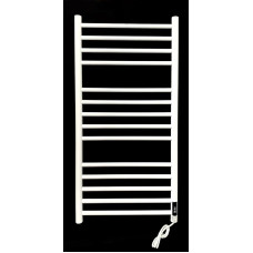 Baltas nerūdijančio plieno elektrinis šildomas rankšluosčių džiovintuvas 500 mm x 1000 mm