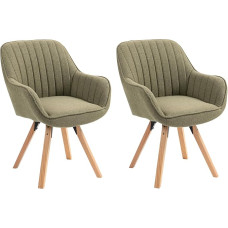 MEUBLE COSY Valgomojo kėdės Sukamosios 2 virtuvės kėdės Minkšta kėdė Sukamoji kėdė su porankiais Kėdė Makiažo kėdė iš audinio Medžio masyvo kojos Valgomojo kambarys Svetainė Studija Žalia